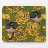 Peonies und Warnen Mousepad (Vorne)