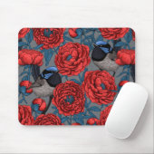 Peonies und Warnen Mousepad (Mit Mouse)