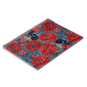 Peonies und Warnen Notizblock (Linke Seite)