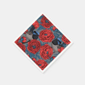 Peonies und Warnen Serviette (Ecke)