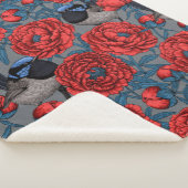 Peonies und Warnen Sherpadecke (3/4)