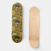 Peonies und Warnen Skateboard (Vorderseite)