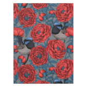 Peonies und Warnen Tischdecke (Vorderseite)