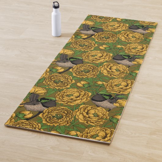 Peonies und Warnen Yogamatte (Beispiel)