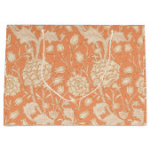 Peonies und wilde Tulips auf Korallengeschenktüte Große Geschenktüte (Vorderseite)