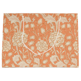 Peonies und wilde Tulips auf Korallengeschenktüte Große Geschenktüte