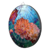 Peonies Under Water Dartscheibe (Vorderseite rechts)