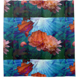 Peonies Under Water Duschvorhang