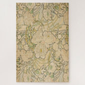 Peonies von Alphonse Mucha Puzzle (Vertikal)