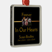 Peonies von Anselm Feuerbach Personalisierte Ornam Silbernes Ornament (Rechts)