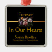 Peonies von Anselm Feuerbach Personalisierte Ornam Silbernes Ornament (Vorne)