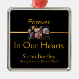 Peonies von Anselm Feuerbach Personalisierte Ornam Silbernes Ornament