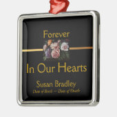 Peonies von Anselm Feuerbach Personalisierte Ornam Silbernes Ornament (Links)