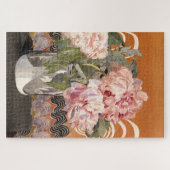 Peonies von Charles Rennie Mackintosh (1920) Puzzle (Horizontal)