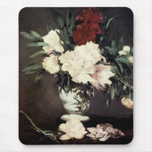 Peonies von Edouard Manet Mousepad (Vorne)