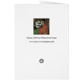 Peonies von William Merritt Chase, Vintage Kunst (Hinten)