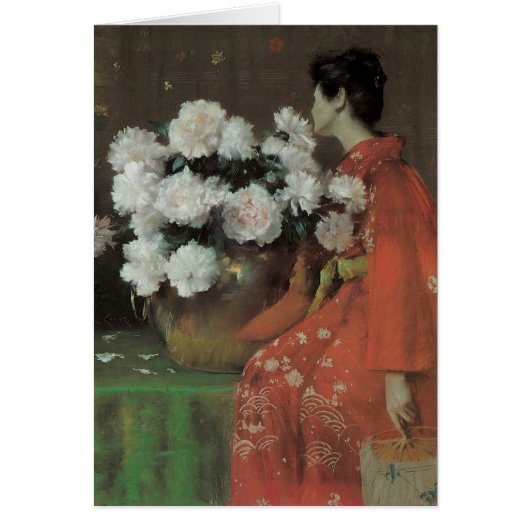 Peonies von William Merritt Chase, Vintage Kunst (Vorne)