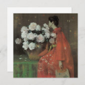Peonies von William Merritt Chase, Vintage Kunst (Vorne/Hinten)