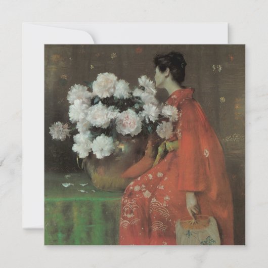 Peonies von William Merritt Chase, Vintage Kunst (Vorderseite)