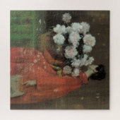 Peonies von William Merritt Chase, Vintage Kunst Puzzle (Horizontal)