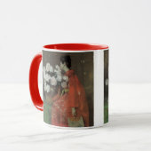 Peonies von William Merritt Chase, Vintage Kunst Tasse (Vorderseite Links)