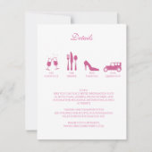 Peonies Wedding DETAILS Einladung (Vorderseite)