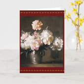 Peonievase Karte (Gelbe Blume)