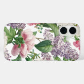 Peonings & Lilacs Blumengarten Wasserfarben Muster Case-Mate iPhone Hülle (Rückseite (Horizontal))
