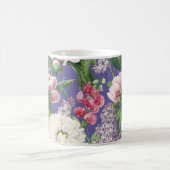 Peonings & Lilacs Blumengarten Wasserfarben Muster Kaffeetasse (Mittel)