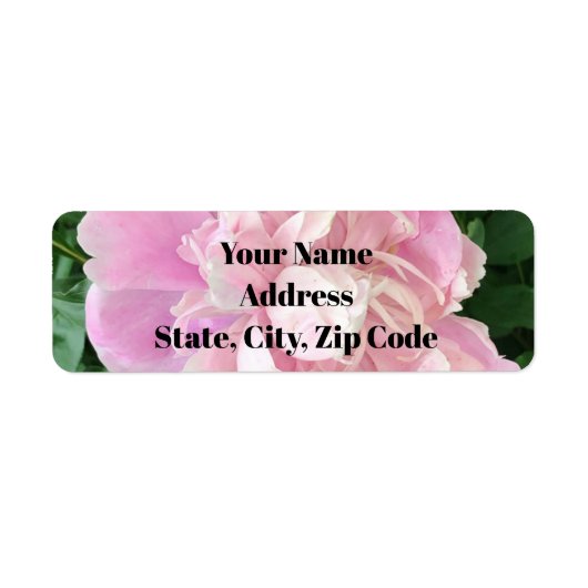 Peony Address Labels (Vorne)