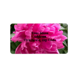 Peony Address Labels Adressaufkleber