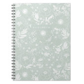 Peony and Anemone Illustrierte Blume Notizblock (Vorderseite)