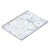 Peony and Anemone Illustrierte Blume Notizblock (Linke Seite)