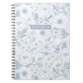 Peony and Anemone Illustrierte Blume Notizblock (Vorderseite)