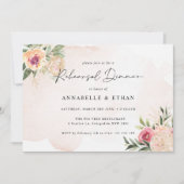 Peony and Gold Foil Bloms Probe Dinner (Vorderseite)