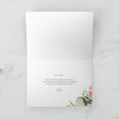 Peony and Hydrangea Will You Be My Bridesmaid Karte (Innenseite)