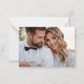 Peony and Rose Greenery Danke Karte (Rückseite)