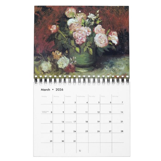 Peony Art Calendar (5,5" x 7") Kalender (Mär 2026)