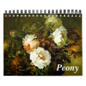 Peony Art Calendar (5,5" x 7") Kalender (Titelbild)