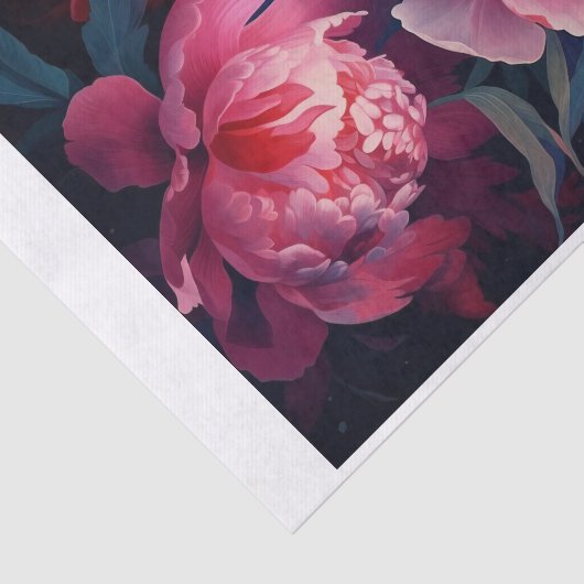 Peony Art für Decoupage Seidenpapier (Ausschnitt)