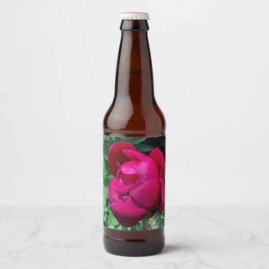 Peony Bierflaschenetikett (Vorderseite)