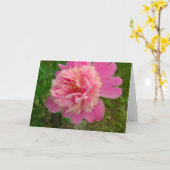 Peony Birthday Card Karte (Gelbe Blume)