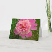 Peony Birthday Card Karte (Vorderseite)