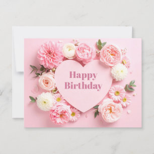 Peony Birthday Card Postkarte