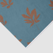 Peony Blätter Blue & Rust Seidenpapier (Ausschnitt)