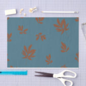 Peony Blätter Blue & Rust Seidenpapier (Handwerk)