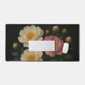 Peony Bloom Desk Mat Schreibtischunterlage (Tastatur & Maus)