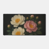 Peony Bloom Desk Mat Schreibtischunterlage (Vorderseite)