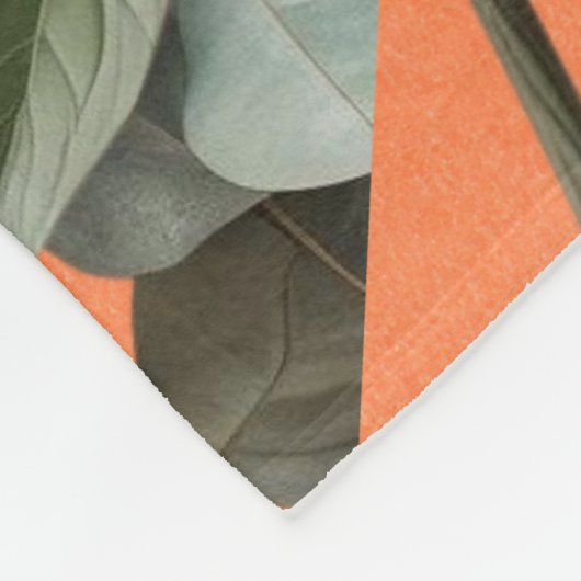 Peony Bloom Fleece Blanket Elegantes Blumendekor (Ecke)