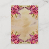 Peony Blooms Guess Candies in der Jar Game Card Visitenkarte (Rückseite)